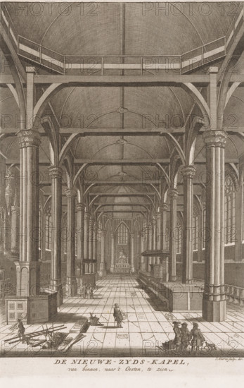 The Nieuwe-Zyds-Kapel, seen from the inside, towards the East, Interior of the Nieuwezijds Chapel