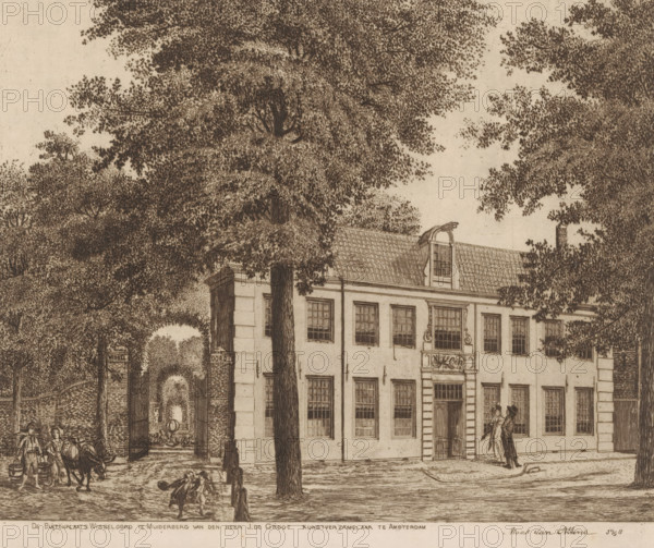 Wisseloord in Muiderberg, The Country Estate Wisseloord in Muiderberg of Mr. J. de Groot, art