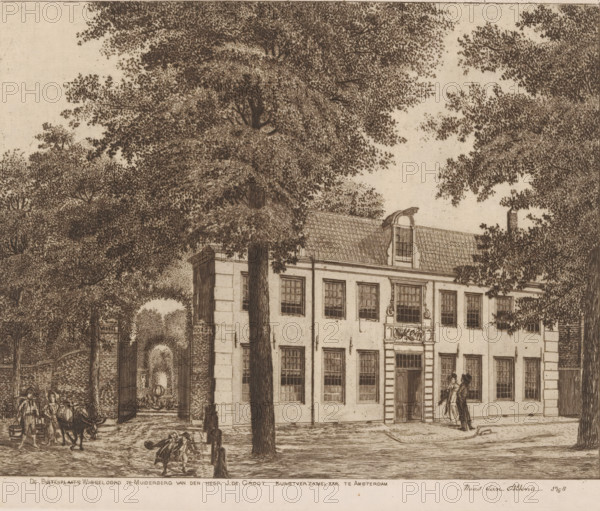 The country estate Wisseloord in Muiderberg of Mr. J. de Groot, art collector in Amsterdam,