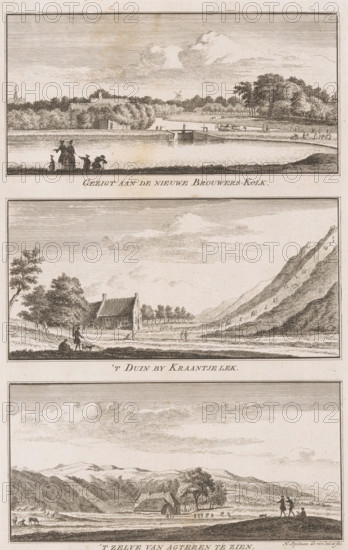 Views of the Nieuwe Brouwerskolk and Kraantje Lek in Overveen, View of the Nieuwe Brouwers-Kolk,