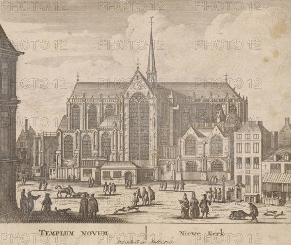 Templum Novum, Nieuwe Kerk, View of the Nieuwe Kerk in Amsterdam, 100 Illustrations of the most