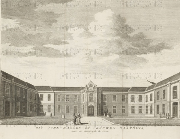 View of the Old Men's House in Amsterdam, seen towards the south, The Old Men's and Women's