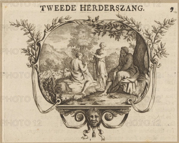 Second Shepherd's Song, Vignette with a singing competition between Astakus, Idas and Krotale,