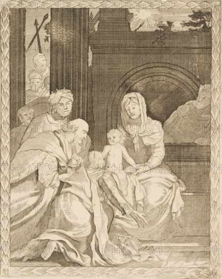 Adoration of the Kings, print, publisher: Johannes van Keulen (I) (possibly), Amsterdam, 1663 -