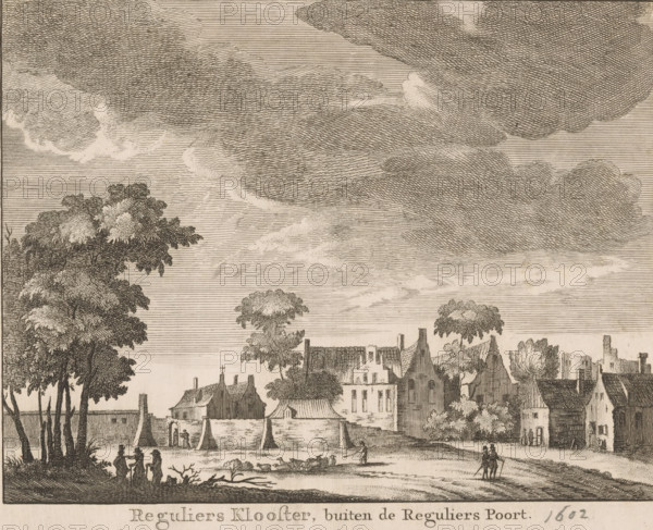 View of the Reguliers Monastery outside Amsterdam, Reguliers Monastery, outside the Reguliers Gate,