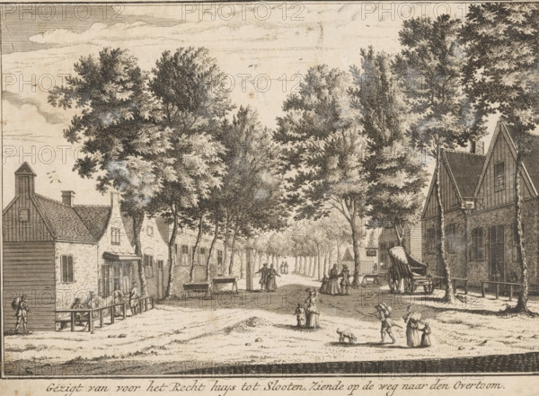 View from in front of the Courthouse at Slooten, Looking at the road to the Overtoom, View of