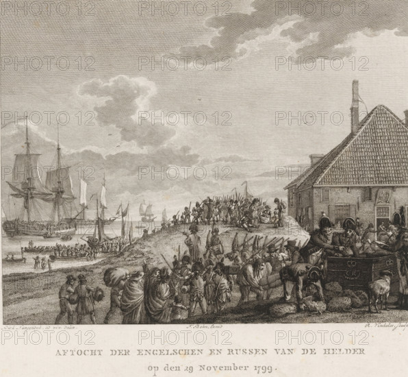 Retreat of the British and Russians from Den Helder, 1799, Retreat of the English and Russians from