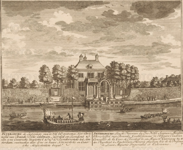 View of the house Petersburg, Petersburg, the pleasure grounds of the Noble Lord Christoffel van