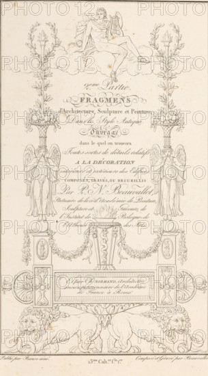 Title page for '2eme Partie Fragmens d'Architecture, Sculpture et Peinture, Dans le Style Antique,