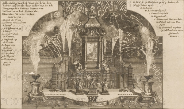 Image of the Fireworks in the Pond Set Off by Order of the Noble and Mighty Lords States of