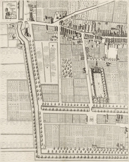 Plan of the figurative map of The Hague (fifth part), Plan of The Hague (fifth part), area plan,