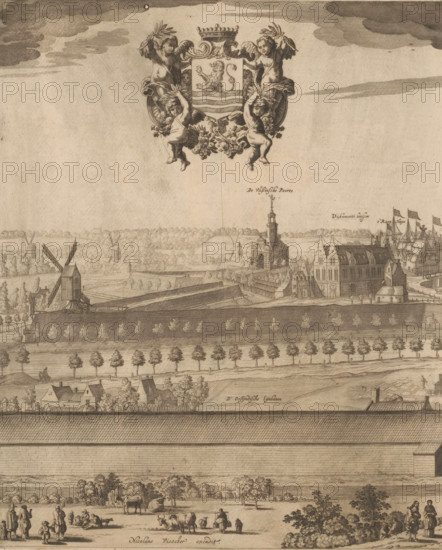 View of Middelburg (first part), Middelburgum, urbs Comitatus Zelandiae primaria, mercatura et