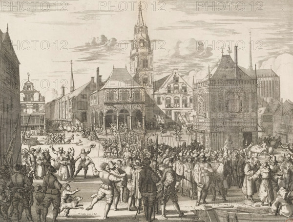 The image of how the Magistracy and Clergy of the city of Amsterdam were escorted out and brought