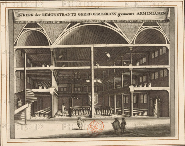 The Church of the Remonstrant Reformed, named Arminians, Interior of the Remonstrant (Arminian)