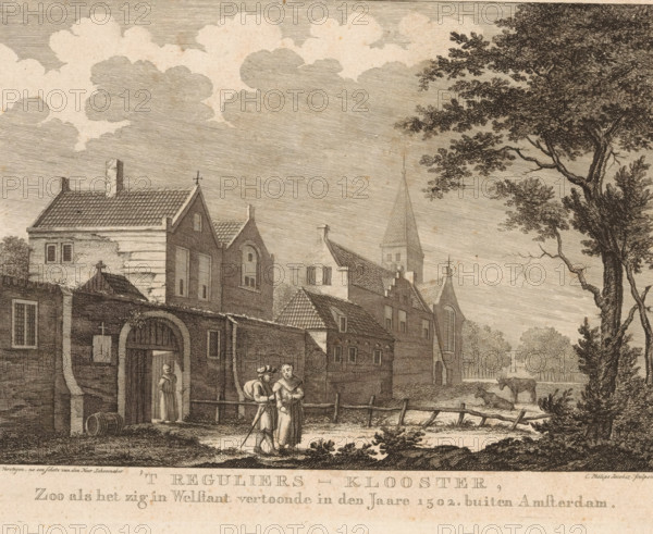 View of the Reguliers Monastery outside Amsterdam, The Reguliers Monastery, as it appeared in