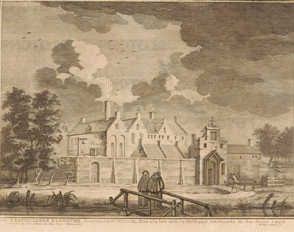 View of the Carthusian Monastery outside Amsterdam, The Carthusian Monastery, outside Amsterdam, As