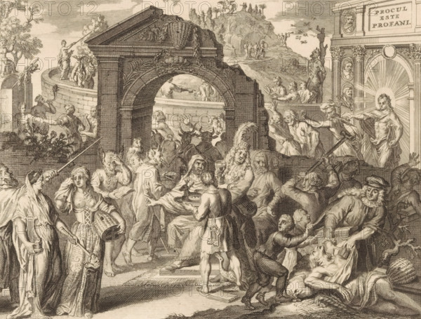 Cartoon of the Theatre Battle, ca. 1685, Caricature of the Poet Pluimer. Castellan of the Theatre,
