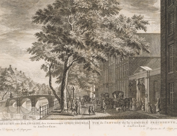 View of the entrance of the former Theatre in Amsterdam, View of the entrance of the previous