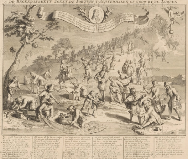 Greed tries to overtake Fortune, 1720, Desire seeks to catch up with or bypass Fortune, The Great