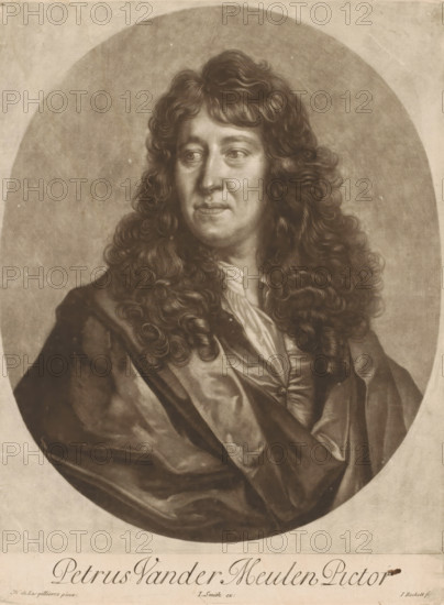 Portrait of Pieter van der Meulen, Petrus Vander Meulen Pictor, print, printmaker: Isaac Beckett,