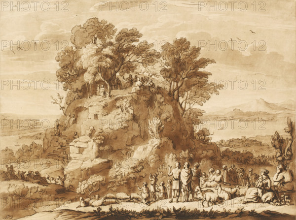 Landscape with Christ's Sermon on the Mount, Prints after drawings by Claude Lorrain, Liber