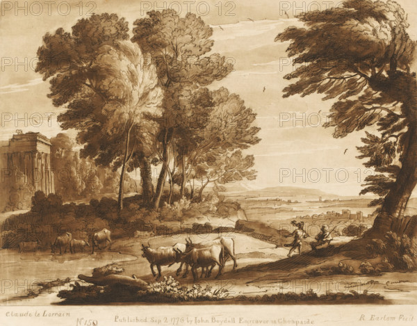 Landscape with Mercury and Battus, Liber Veritatis. Or a Collection of Two Hundred Prints, after