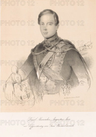 Portrait of Charles Alexander of Saxe-Weimar-Eisenach, Charles Alexander Augustus John, Hereditary