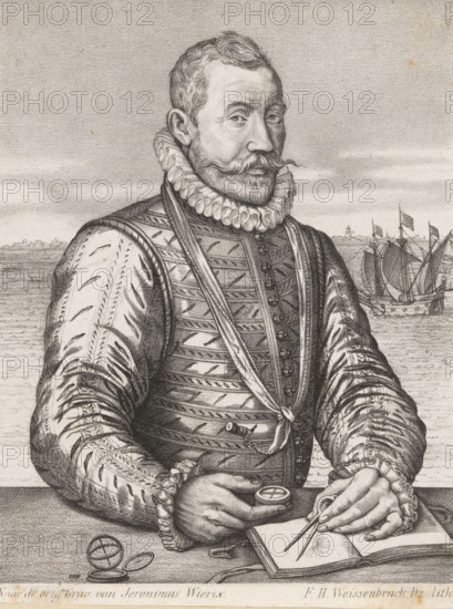 Portrait of Squire Willem van Bloys said of Treslong, print, printmaker: Frederik Hendrik