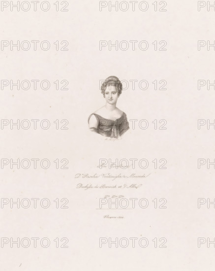 Portrait of Rosalia Vintimiglia, Duchess of Berwick and Alba, print, printmaker: Raphael Morghen,