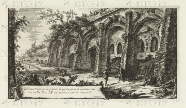 Structure with arches in the Alban Hills, Dimostrazione in grande di quella parte di sustruzion,
