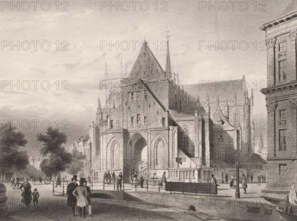 The Nieuwe Kerk, L'Église Neuve, View of the Nieuwe Kerk in Amsterdam, Amsterdam, New views of