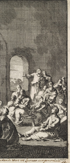 Saint Alexander Carbonarius preaches to the early Christian congregation, Alexander the charcoal