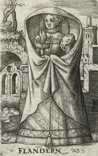 Flanders, Wise virgin as personification of Flanders, Wise and foolish virgins as European