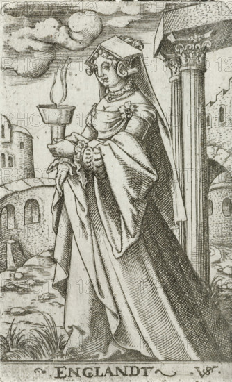 England, Wise virgin as personification of England, Wise and foolish virgins as European countries