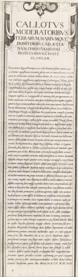 Siege of Saint Martin on the Île de Ré, July-November 1627 (text, top-right part), Callotus