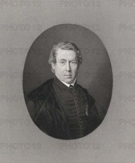Portrait of the painter and theologian Cornelis Broere, print, printmaker: Dirk Jurriaan Sluyter,