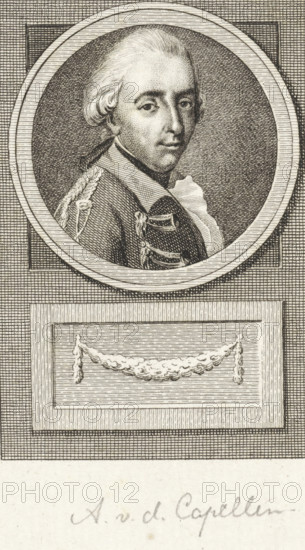 Portrait of Alexander Philip van der Capellen, print, governor of Gorinchem and chamberlain to