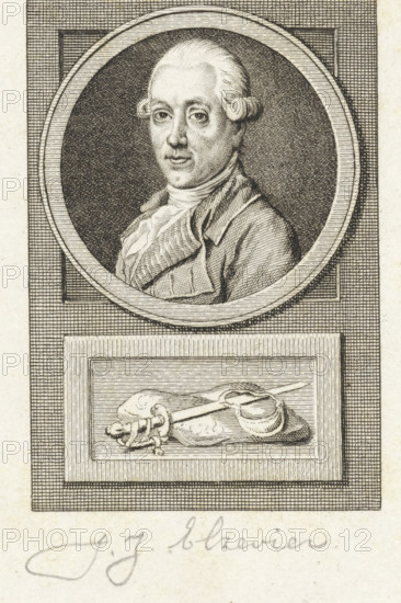 Portrait of Jan Jacob Elzevier, print, councilor of Rotterdam and colonel of the militia. Below the