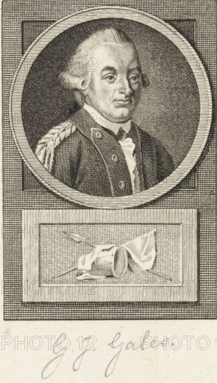 Portrait of Gale Isaac Gales, print, Portrait of the Dutch Lieutenant Colonel Gale Isaac Gales.