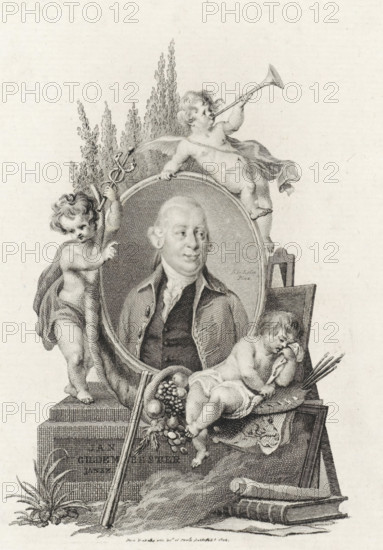 Portrait of Jan Gildemeester Jansz, print, Portrait of the Amsterdam art lover Jan Gildemeester