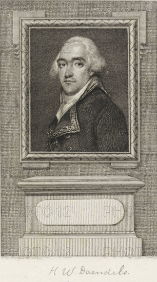 Portrait of Hendrik Willem Daendels, print, Portrait of the Dutch General Hendrik Willem Daendels.,