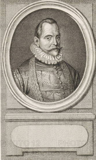 Portrait of Willem van Bloys van Treslong, print, Admiral of Zeeland., printmaker: Reinier Vinkeles