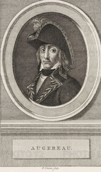 Portrait of Pierre François Charles Augereau, print, Portrait of the French Marshal Pierre François