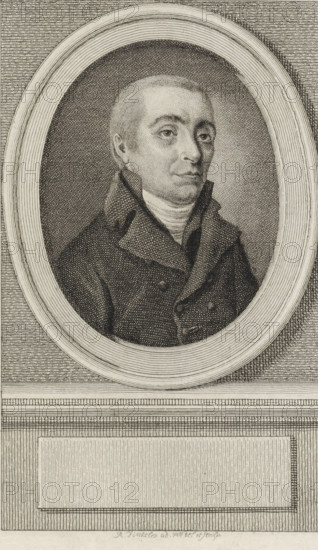 Portrait of Willem Anthonie Ockerse, print, man of letters and minister., printmaker: Reinier