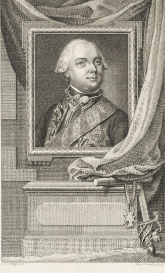 Portrait of Charles Christian, Prince of Nassau-Weilburg, print, printmaker: Reinier Vinkeles (I),