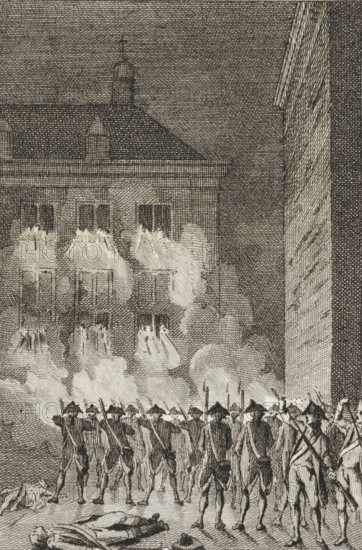 Attack on Soestdijk, 1787, print, historical print, The Palace at Soestdijk attacked by patriots