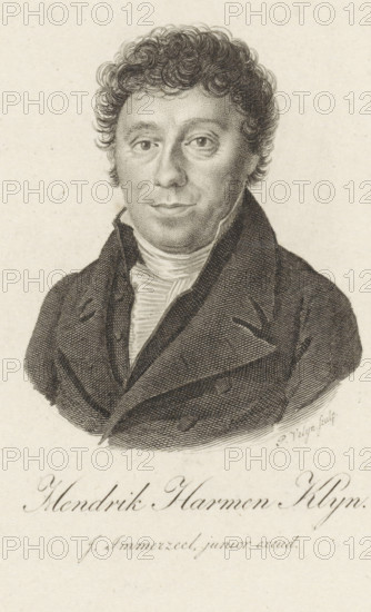 Portrait of Hendrik Harmen Klijn, print, Portrait of the Amsterdam poet and sugar refiner Hendrik