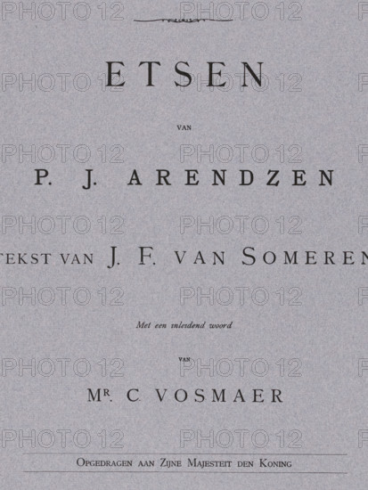 Cover for 'Moderne Kunst in Nederland. Etchings by PJ Arendzen, text by JF Someren', issue 29,