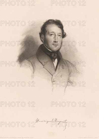 Portrait of Louis Pierre Henriquel-Dupont, Henriquel Dupont, print, printmaker: Aristide Louis,