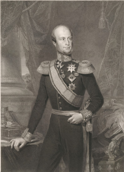 Portrait of King William II, print, printmaker: Michel Charles Antoine Verswyvel, Antwerp, 1829 -